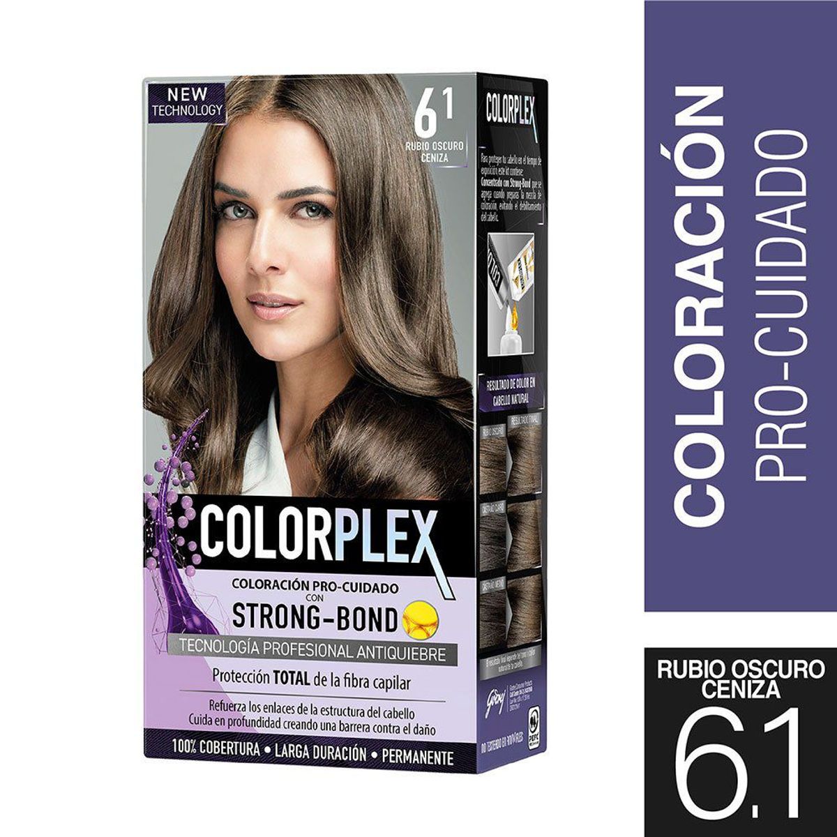 COLORPLEX - 6/1 RUBIO OSCURO CENIZA COLORPLEX 40 GRS