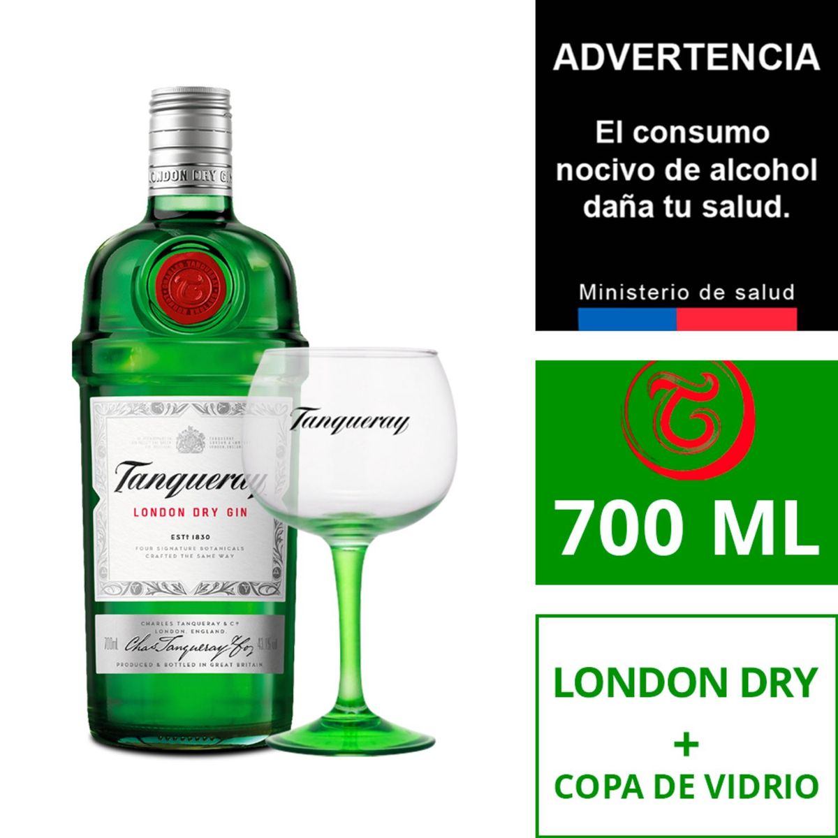 TANQUERAY - PACK GIN  COPA TANQUERAY 43.1G 700 CC