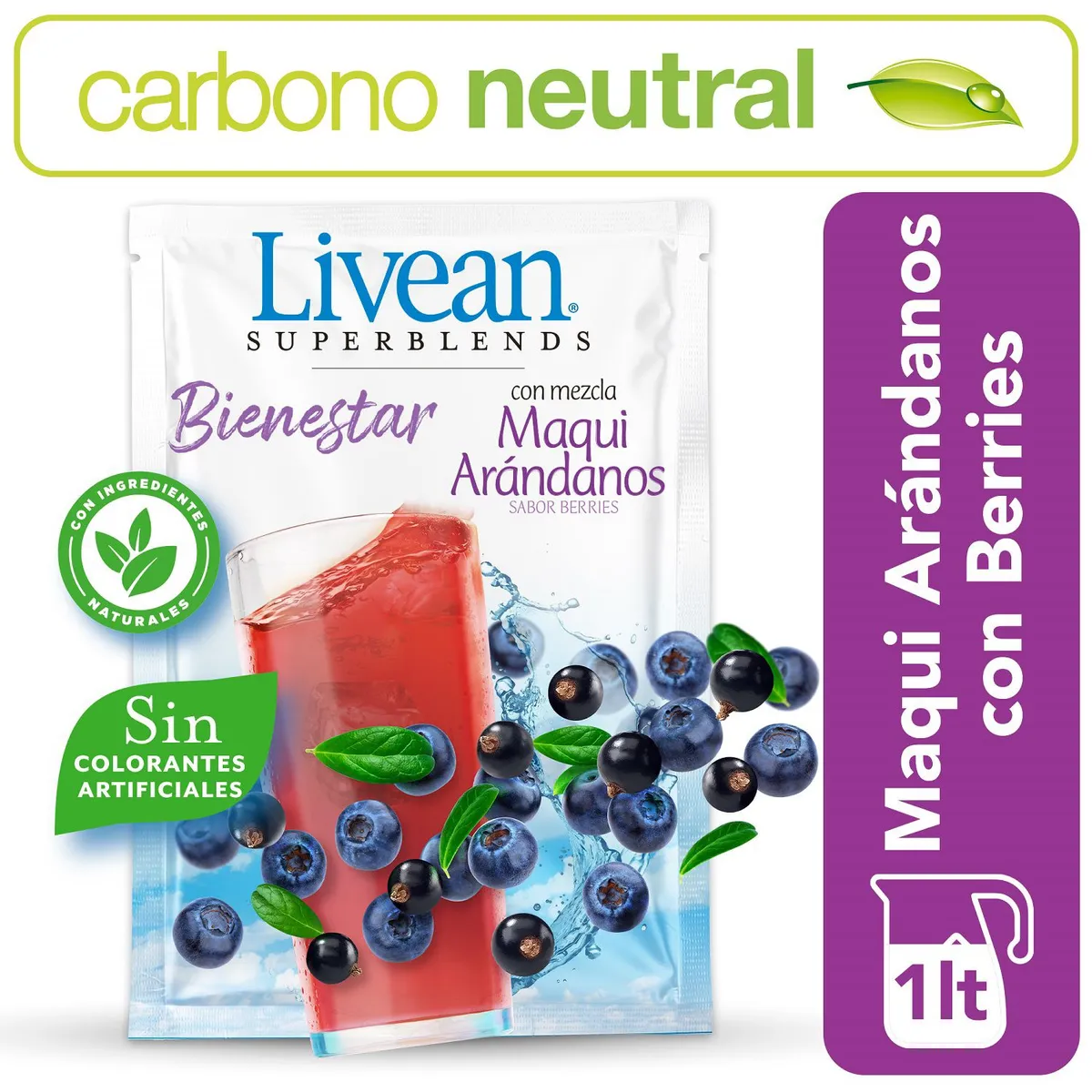 LIVEAN - Bebida Instantánea en Polvo Bienestar