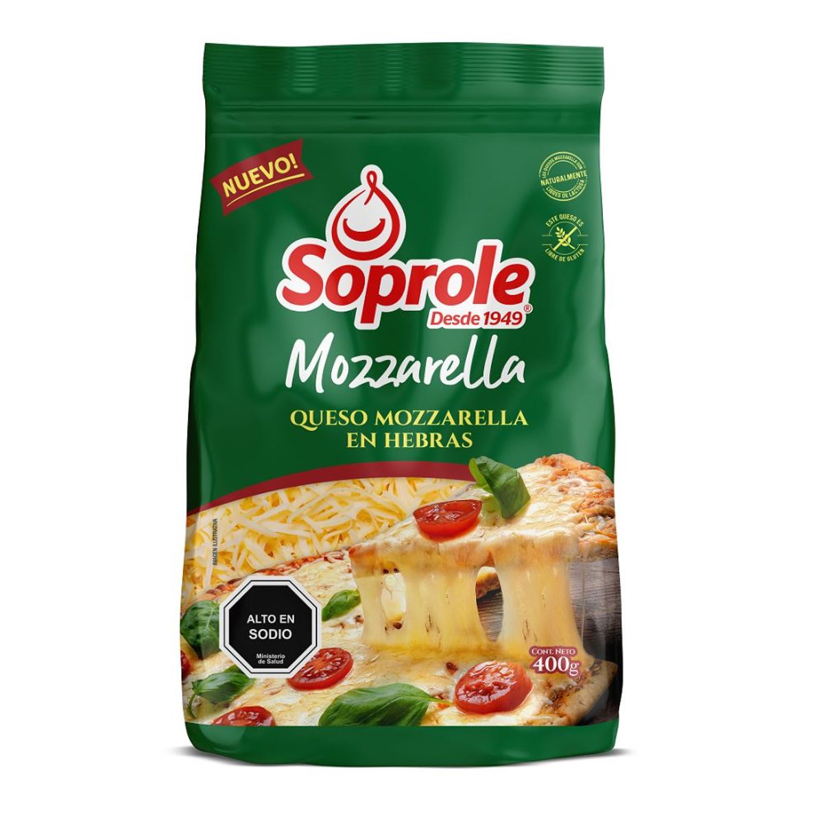 SOPROLE - Queso Mozzarella Hebras