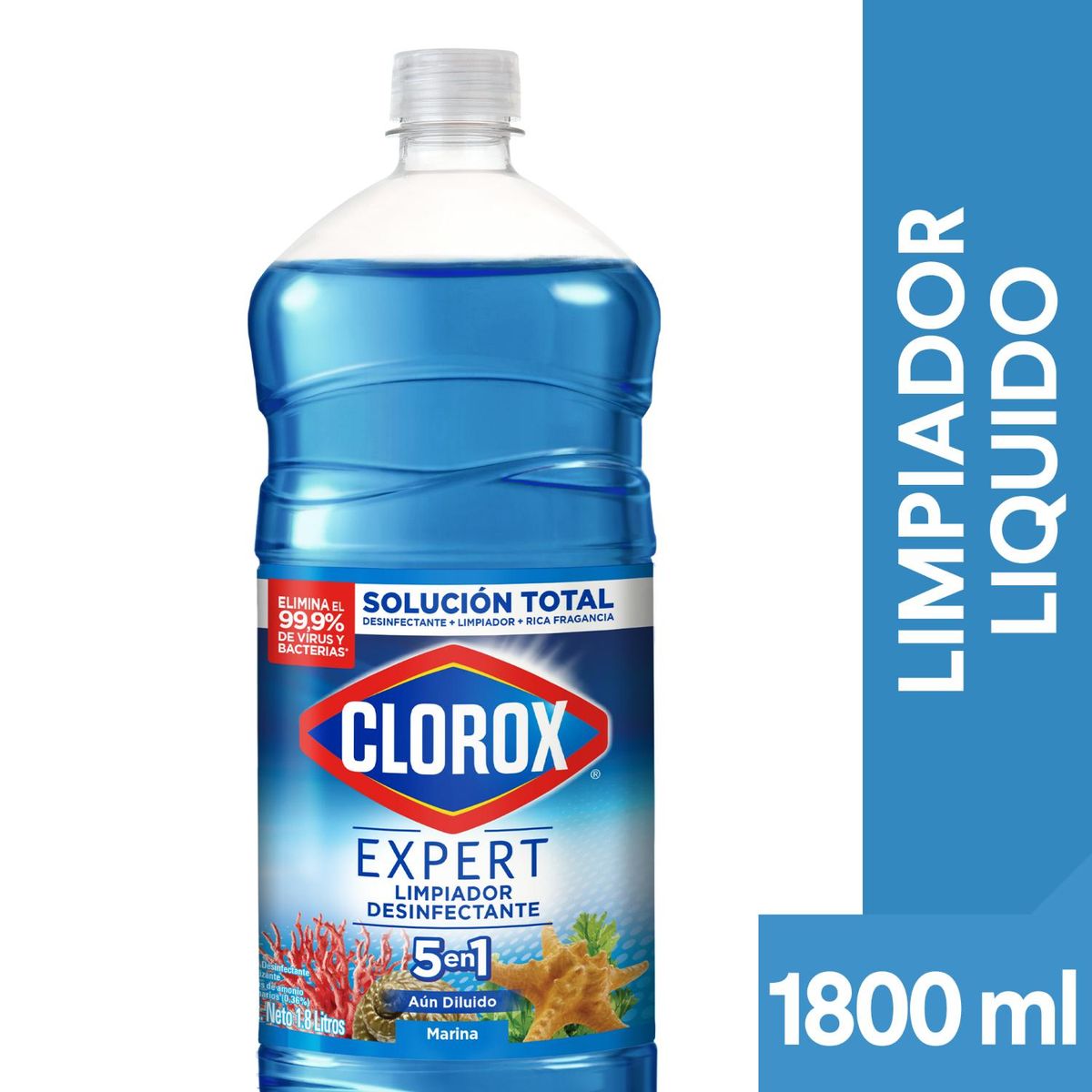 CLOROX - Limpiador Desinfectante Clorox Marina Botella 1.8 Lts