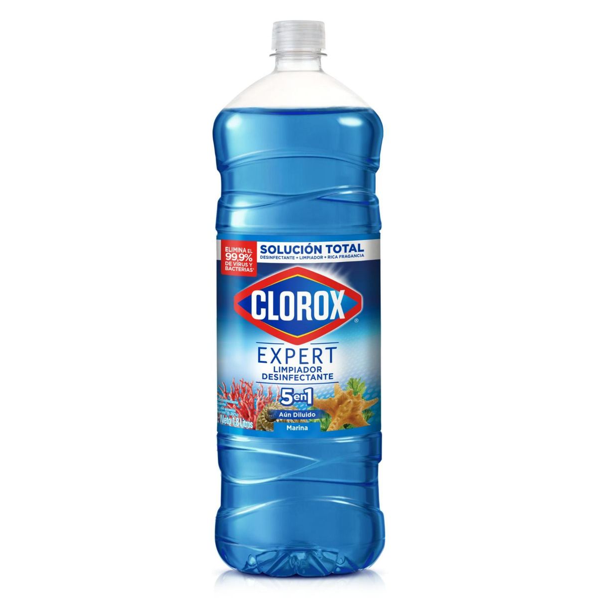 CLOROX - Limpiador Desinfectante Clorox Marina Botella 1.8 Lts