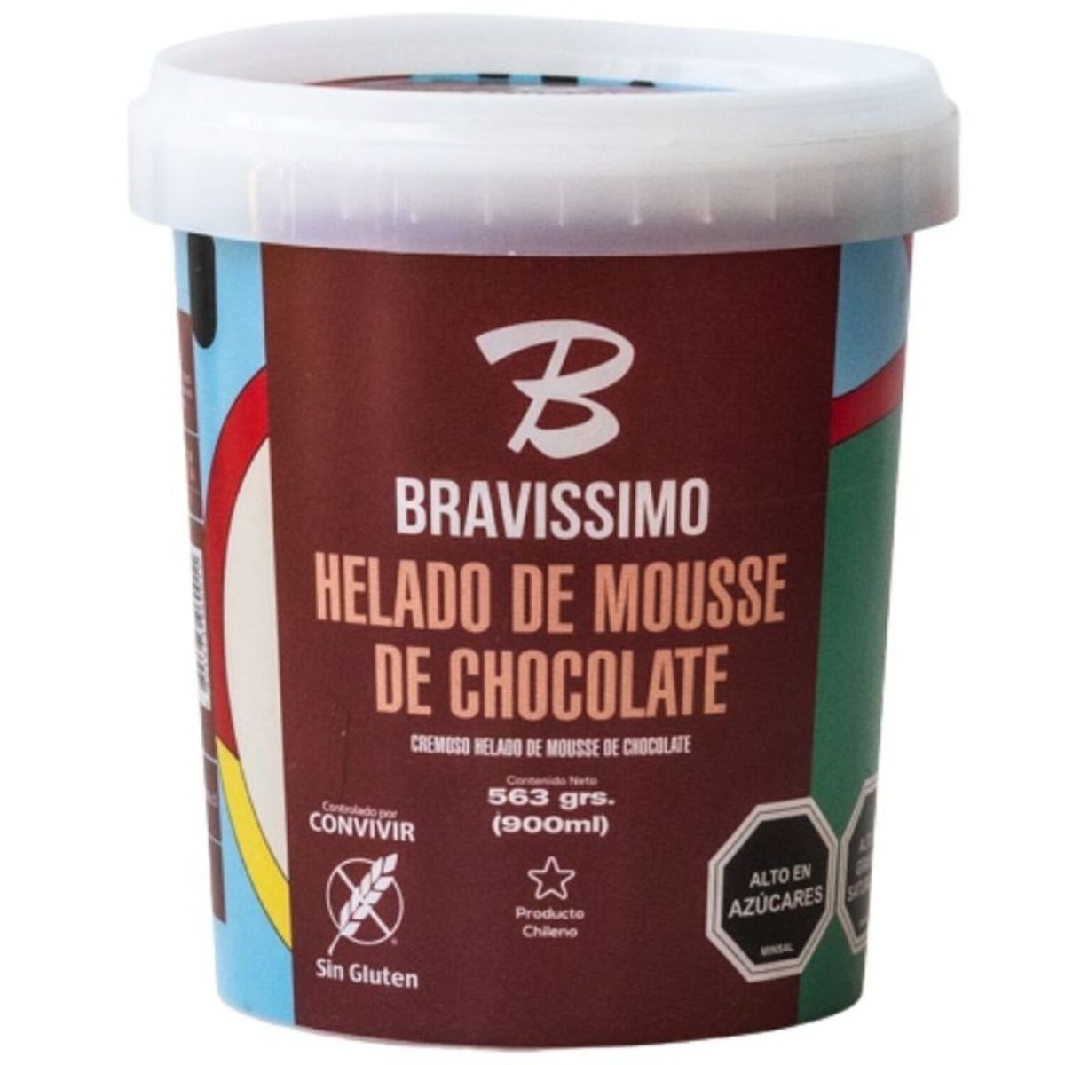 BRAVISSIMO - HELADO MOUSSE DE CHOC BRAVISSIMO 900 GR
