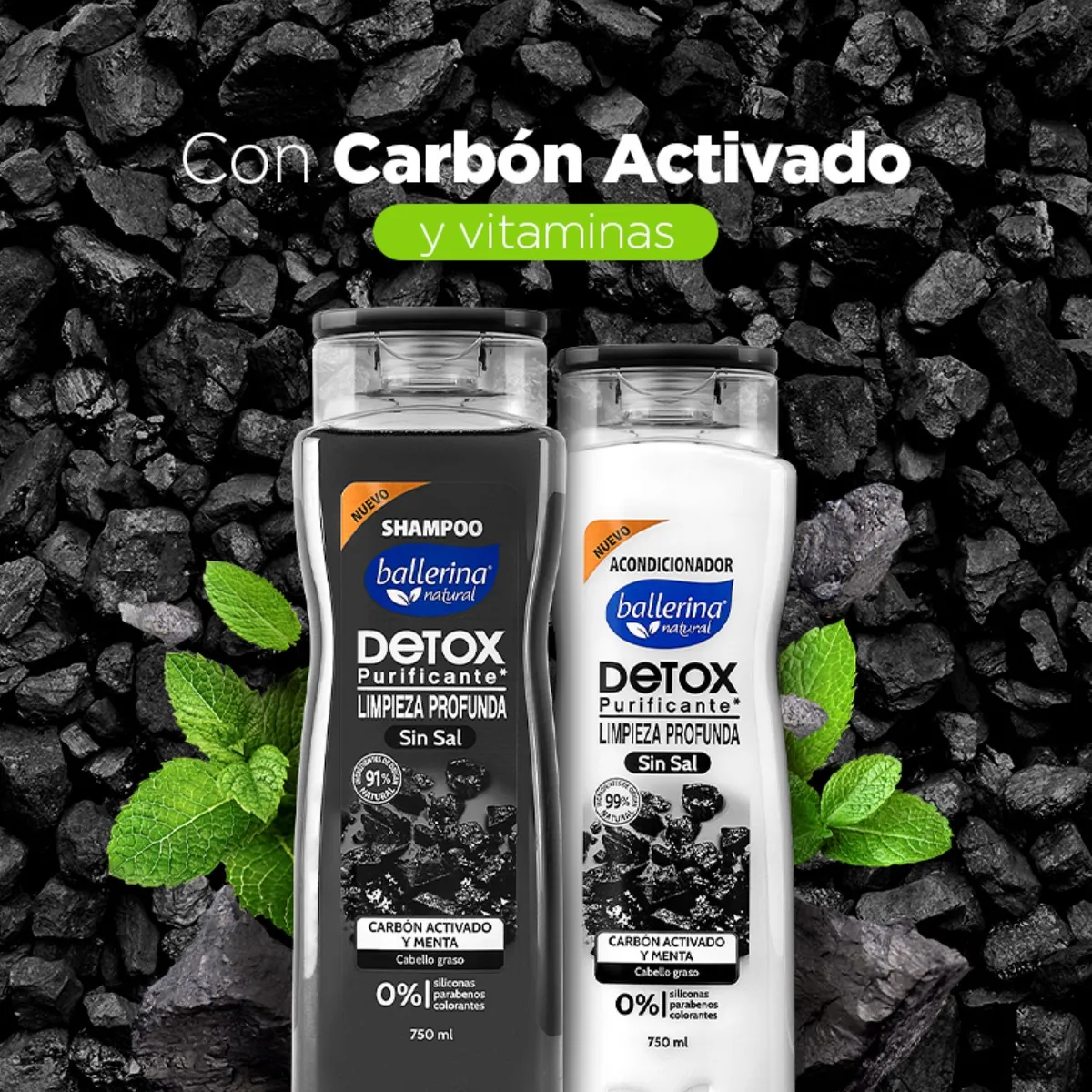 BALLERINA - Acondicionador Carbón