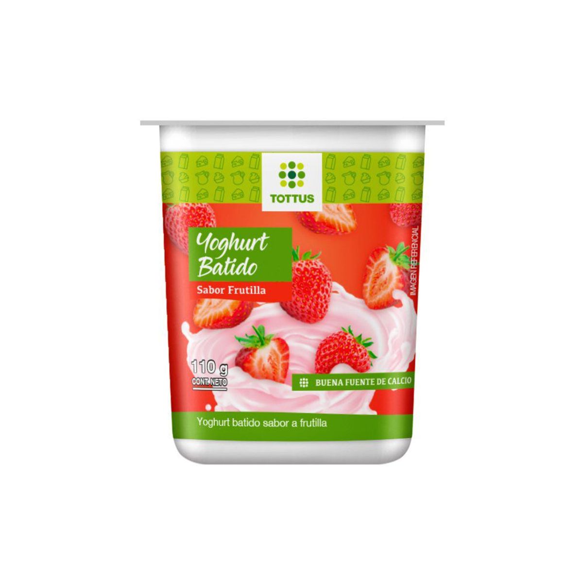 TOTTUS - Yoghurt Batido Frutilla