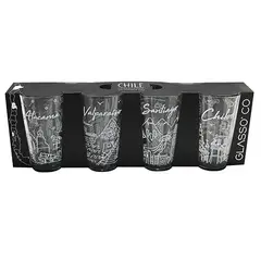 GLASSO - Set 4 Vasos Chile Collection