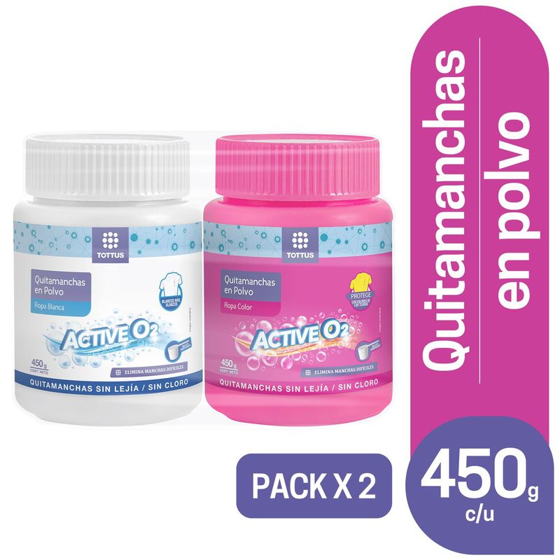 TOTTUS - QUITAMANCHAS POLVO PACK MIX TOT 2 X450GR