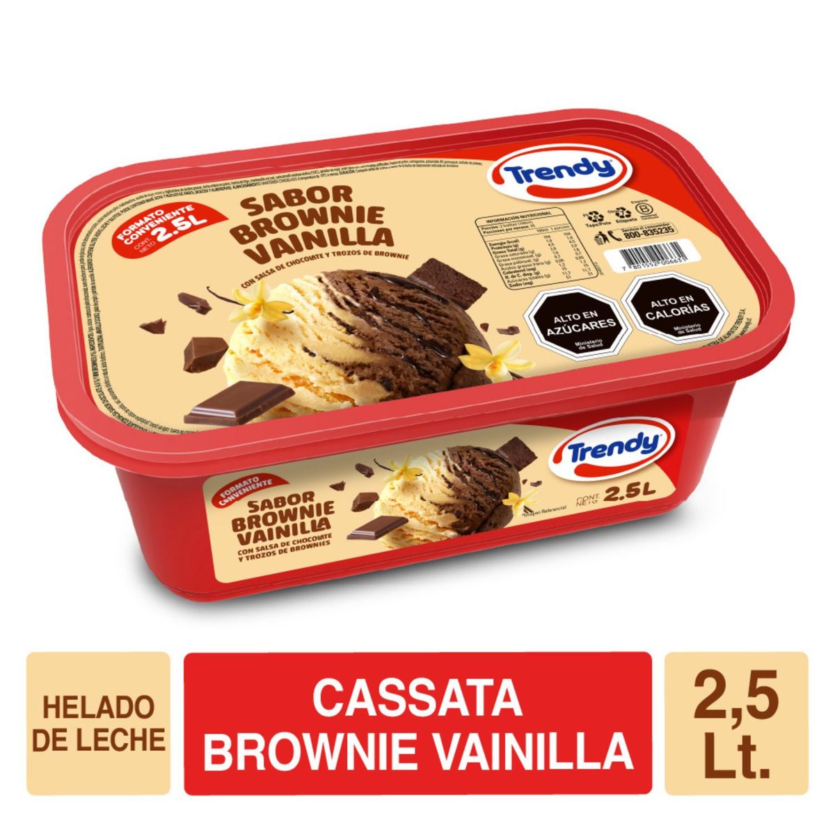TRENDY - Helado Brown Vainilla