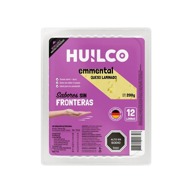 HUILCO - Queso Emmental Laminado