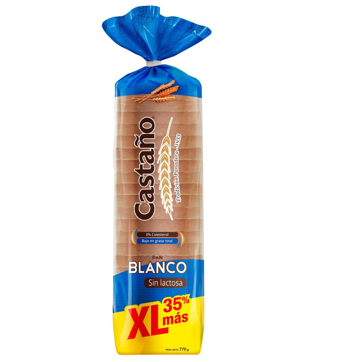 CASTAÑO - Pan de Molde Blanco XL Castaño 770 g