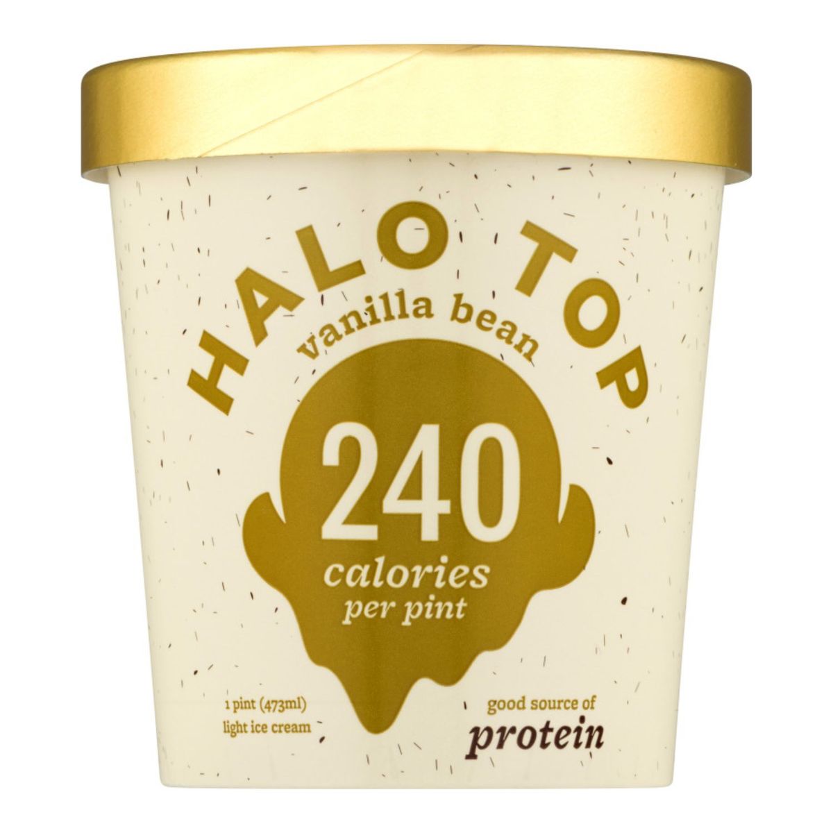 HALO TOP - Helado de Leche Sabor Vainilla Pote Halo Top 473 ml