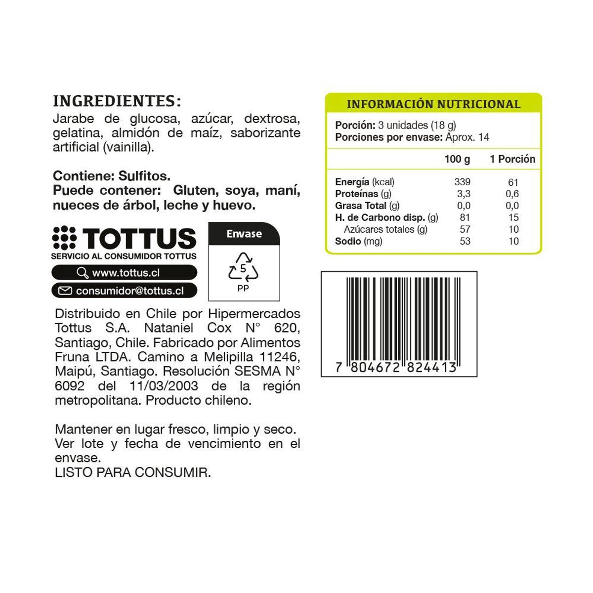 TOTTUS - Marshmallow Blanco