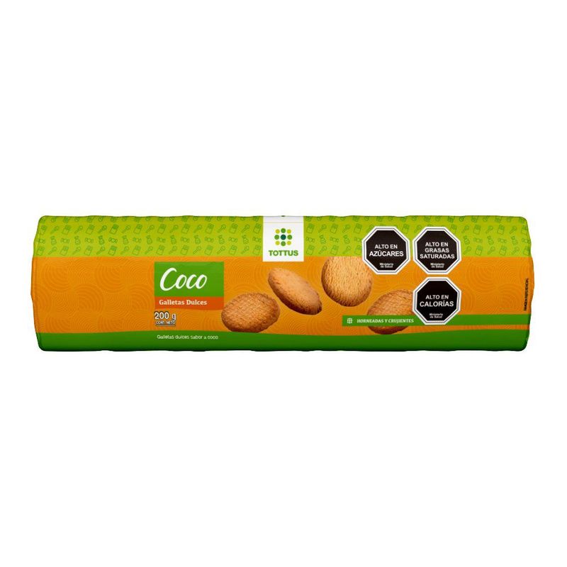 TOTTUS - Galleta Dulce Sabor Coco