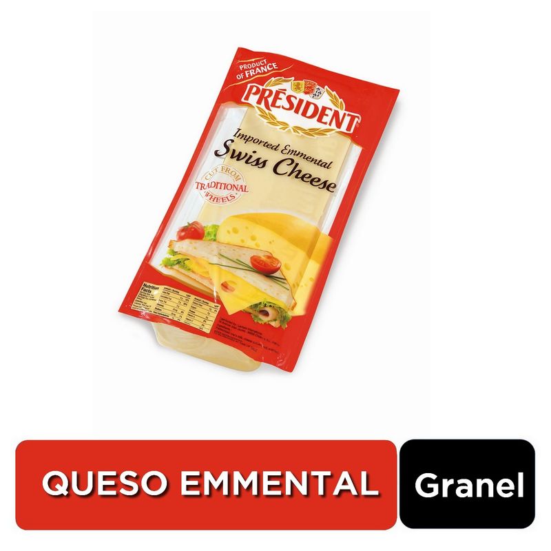 PRESIDENT - Queso Fino Emmental Granel
