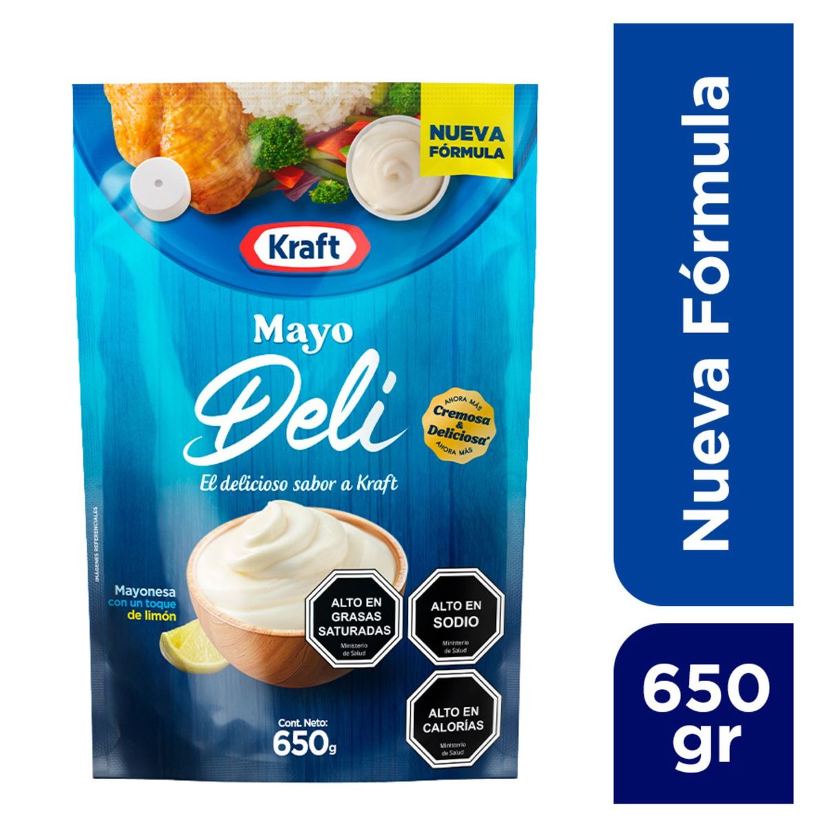 KRAFT - Mayonesa Kraft Mayodeli Doypack 650 g