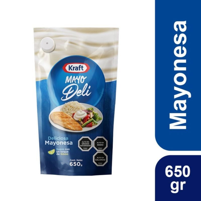 KRAFT - Mayonesa Kraft Mayodeli Doypack 650 g