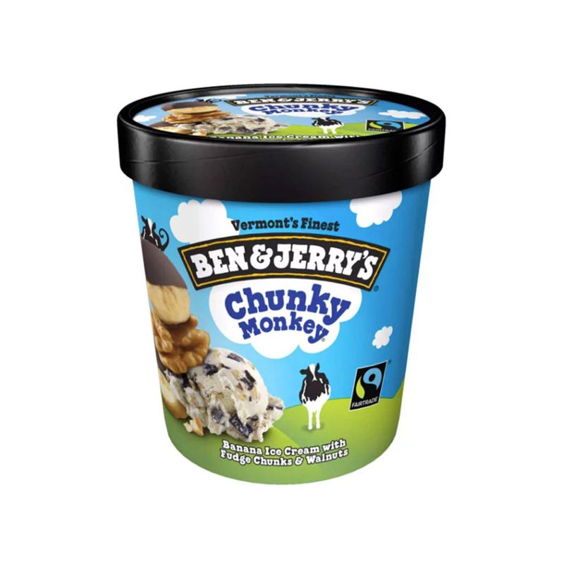 BEN & JERRY'S - Helado Chunky Monkey Ben & Jeryy 473 g