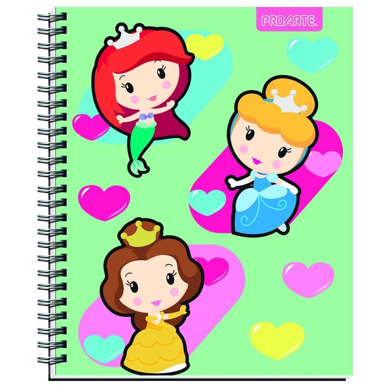 PROARTE - Cuaderno Universitario Princesa Kawaii 100 Hojas