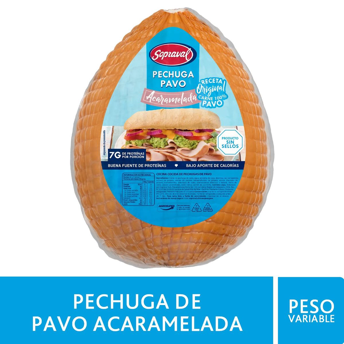 SOPRAVAL - Pechuga de Pavo Acaramelada Sopraval a Granel