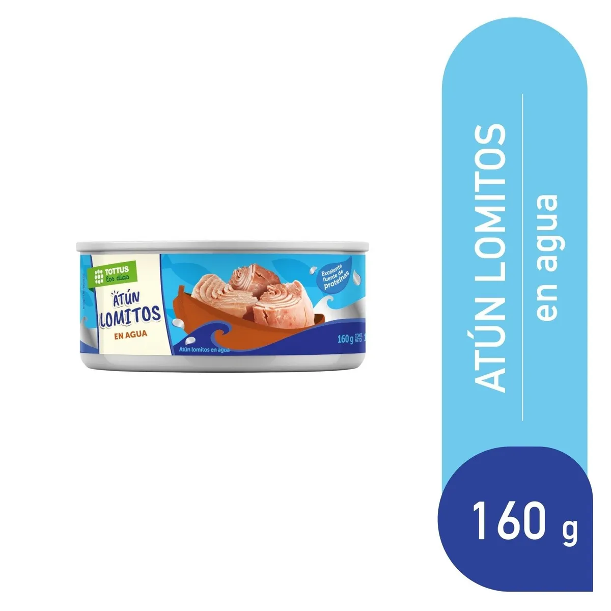 TOTTUS - Atún Lomitos en Agua Tottus 160 g