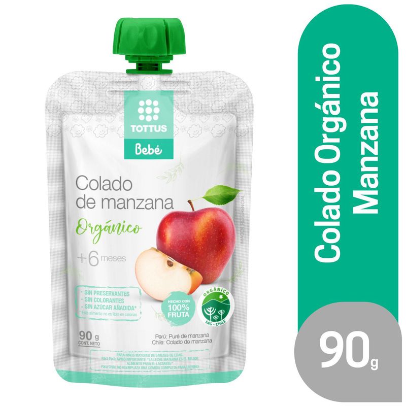 TOTTUS BEBE - Colado de Manzana Orgánico