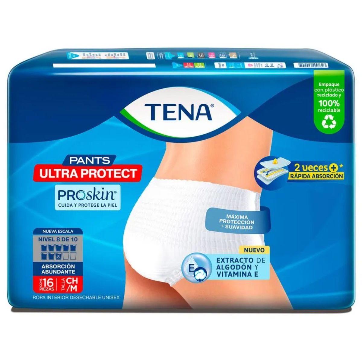 TENA - Ropa Interior Desechable Pants Ultra Protect M Tena 16 UN