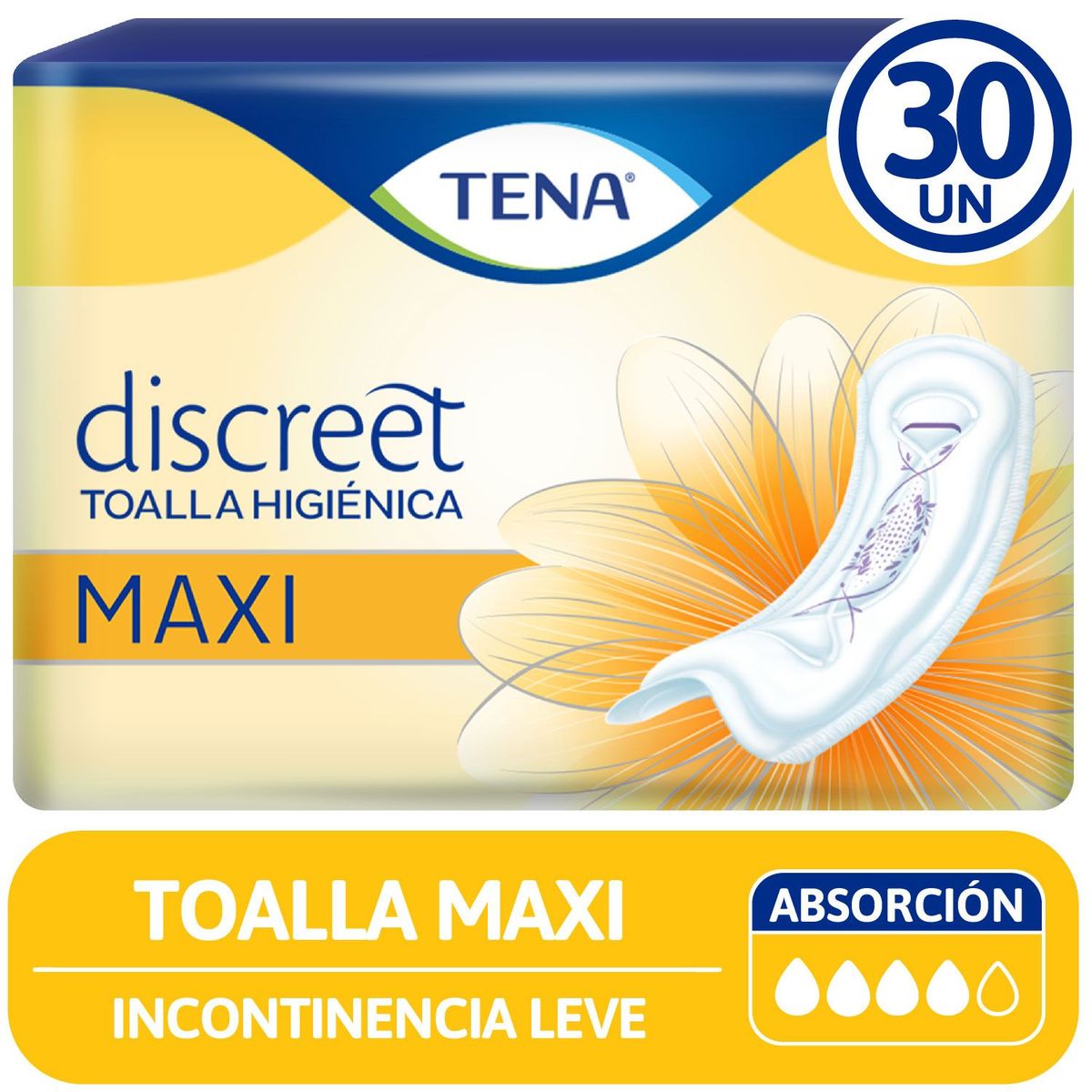 TENA - Toalla Higenica Mujer Maxi Tena 30 UN