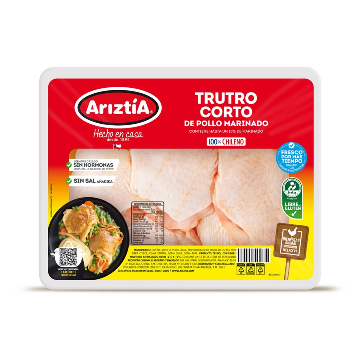 ARIZTIA - Trutro Corto de Pollo Ariztía Peso Variable