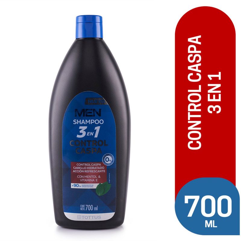 TOTTUS - Shampoo y Acondicionador 2 En 1 Control Caspa con Pantenol Y Vitamina E