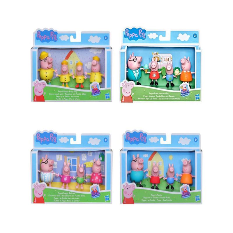 PEPPA PIG - Muñeca Peppa Pig 4 figuras de Peppa y su famila Surtido