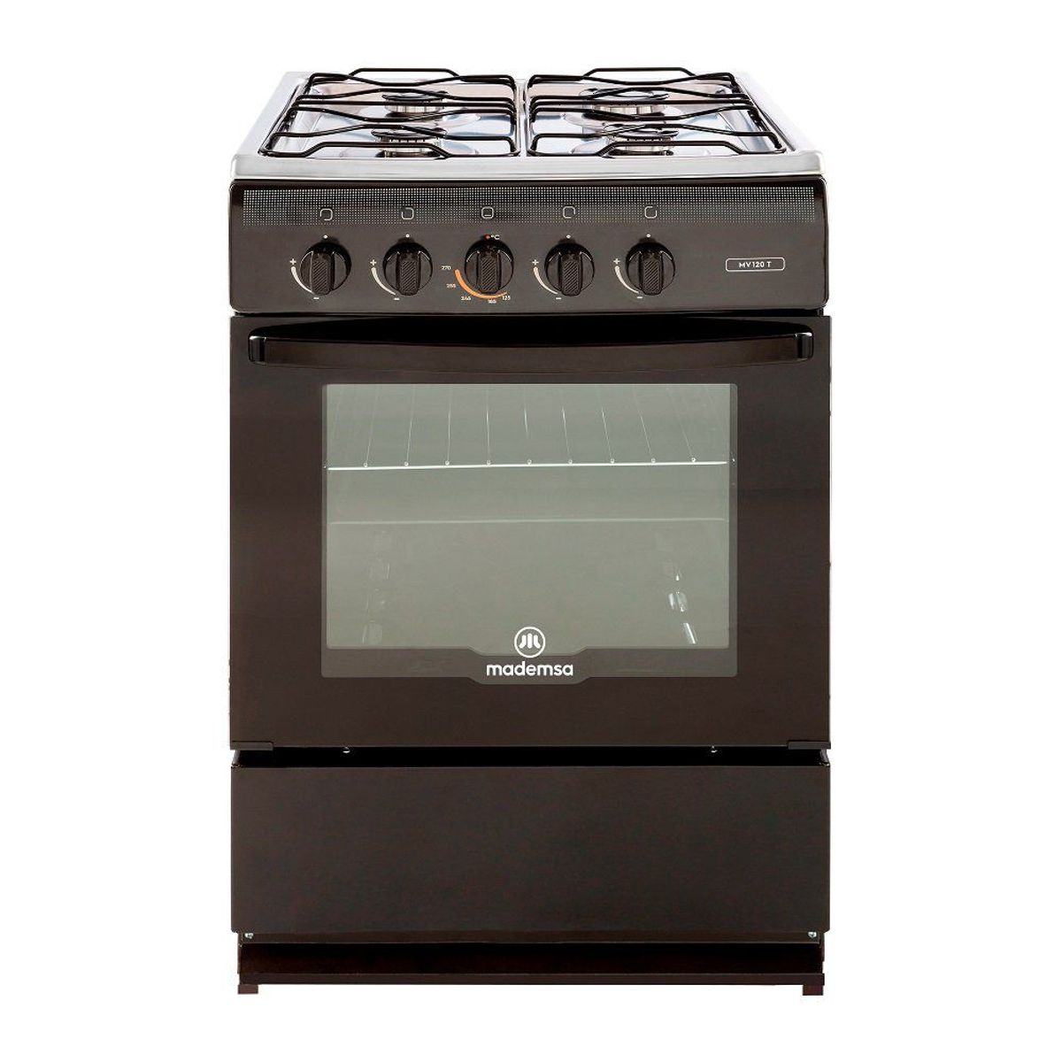 MADEMSA - COCINA 4 PLATOS MV 120 T NEGRA MADEMSA