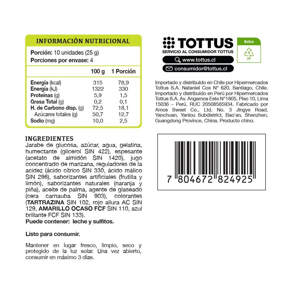 TOTTUS - Gomitas Ositos