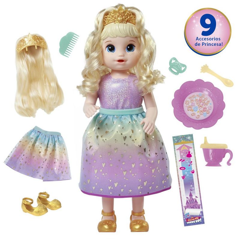 BABY ALIVE - Muñeca Princesa Ellie Grows Up Baby Alive Rubia
