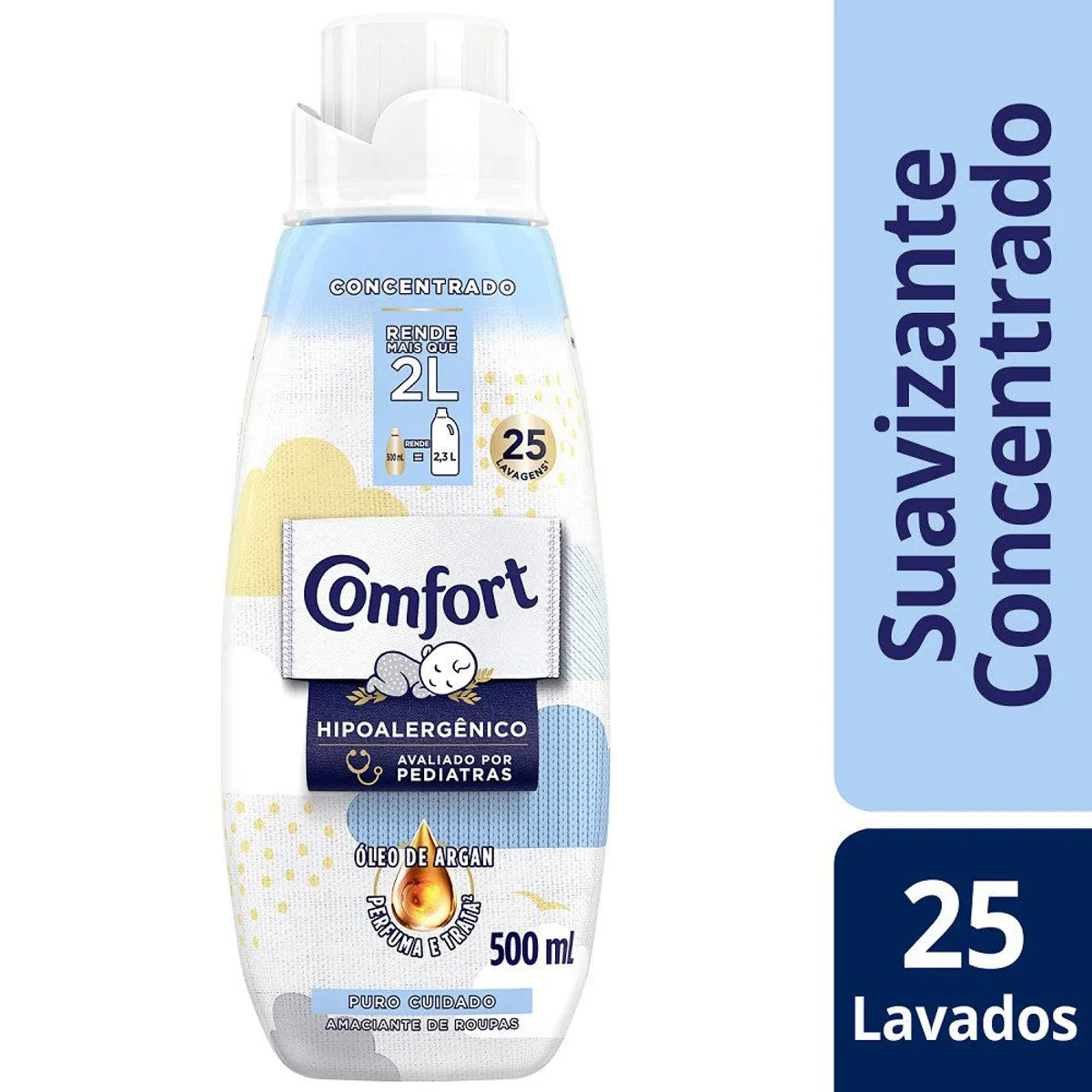 COMFORT - Suavizante Concentrado Hipoalegénico Puro Cuidado Comfort 500 ml