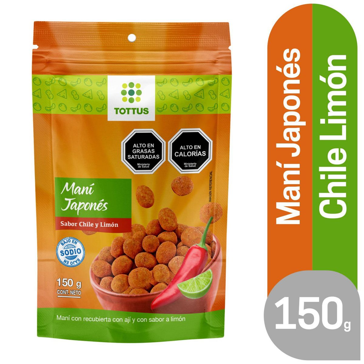 TOTTUS - Maní Japones Chile Limón Tottus 150 g