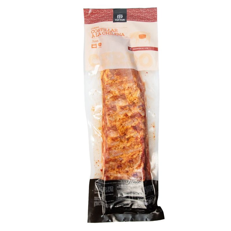 TOTTUS - Costillar de Cerdo a la Chilena Aliñado al Vacío Peso Variable