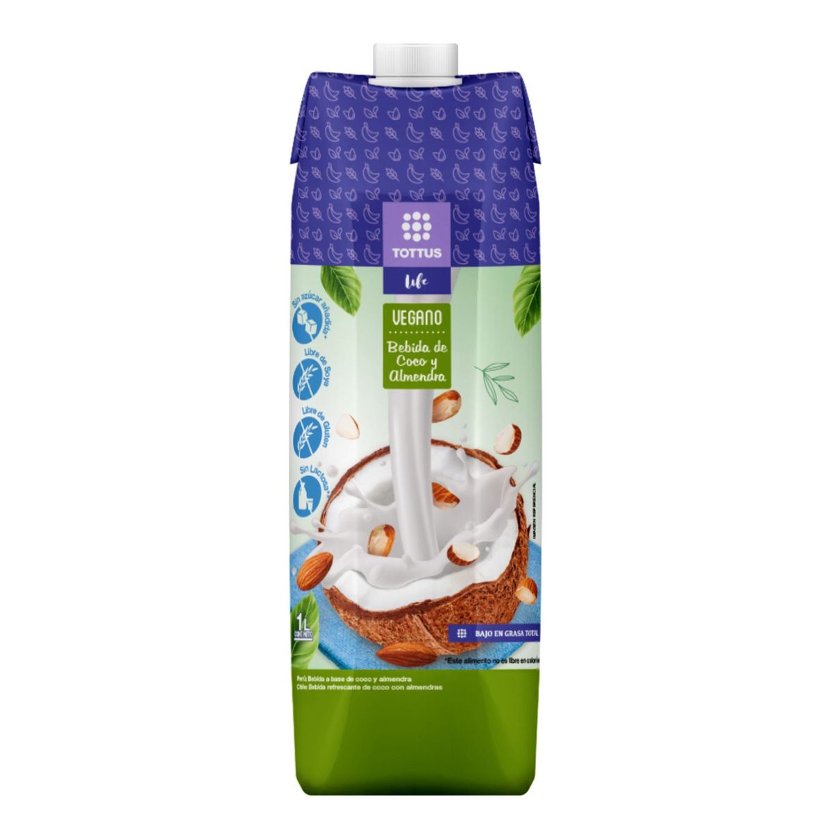 TOTTUS LIFE - Bebida Vegetal de Coco y Almendras