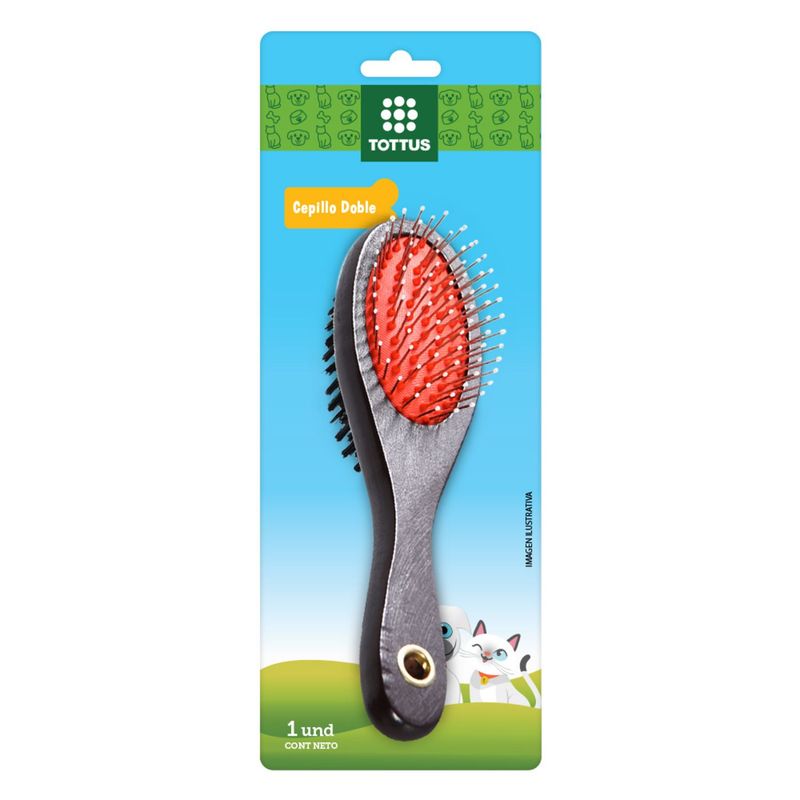 TOTTUS - CEPILLO MASCOTAS DOBLE TOTTUS 1 UND