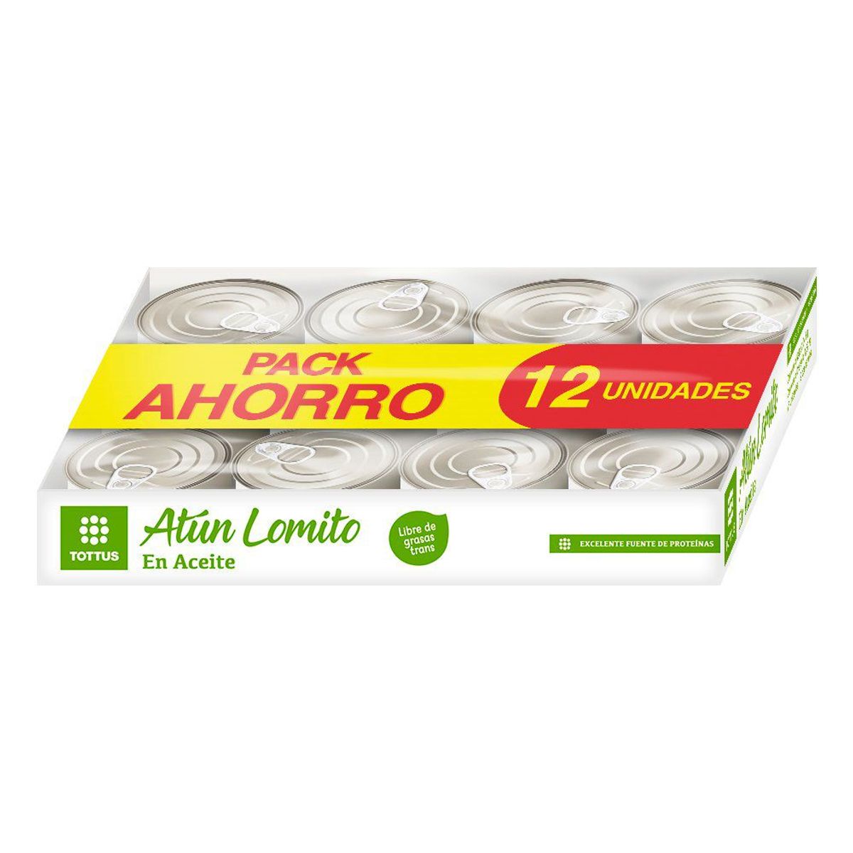 TOTTUS - ATUN LOMO ACEITE PACK 160G TOTTUS 12 UND