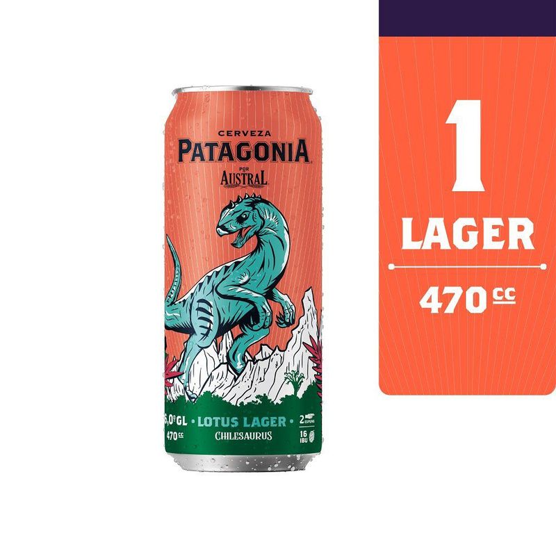 PATAGONIA - CERVEZA LOTUS LAGER PATAGONIA 470 CC