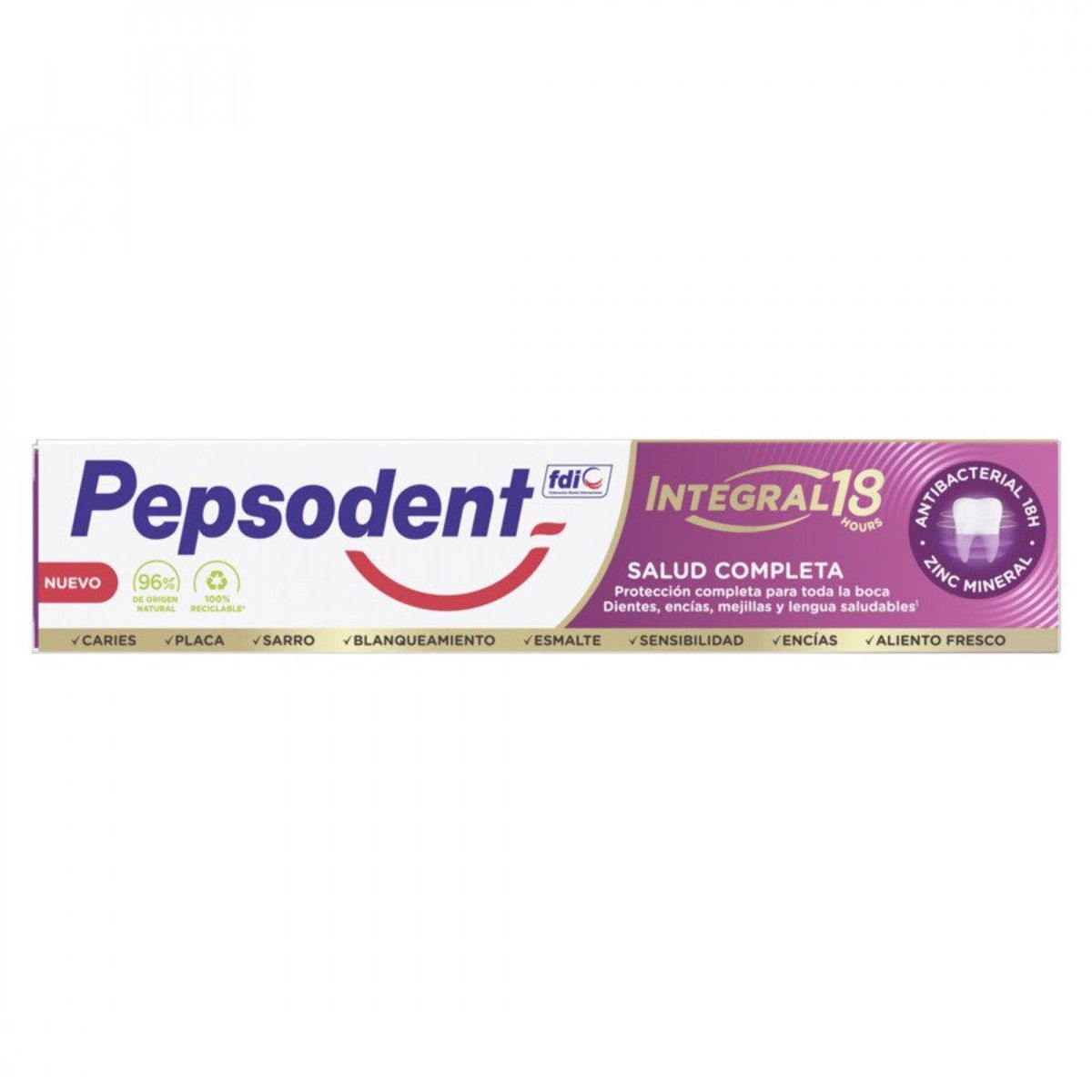 PEPSODENT - Pasta de Dientes Integral 18 horas
