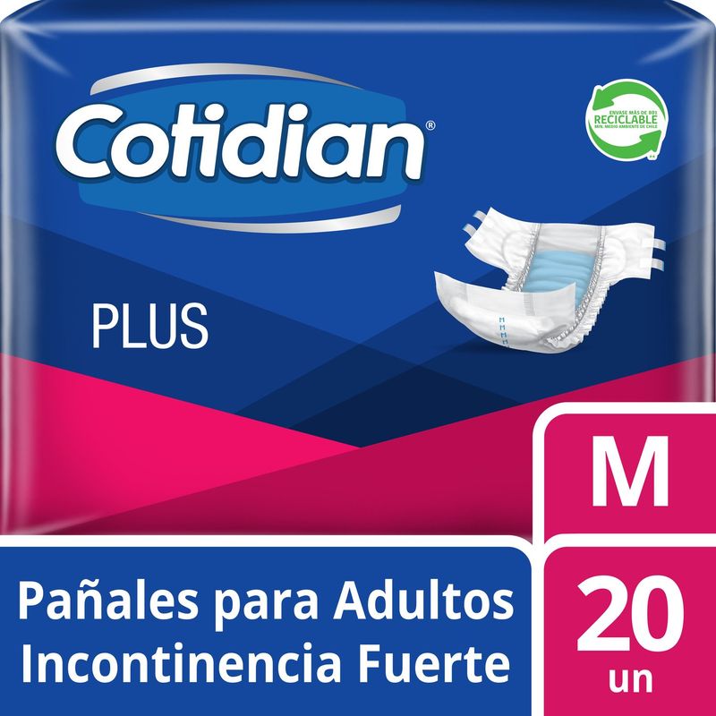 COTIDIAN - PANAL PLUS ADULTO COTIDIAN P/M X 20 UND