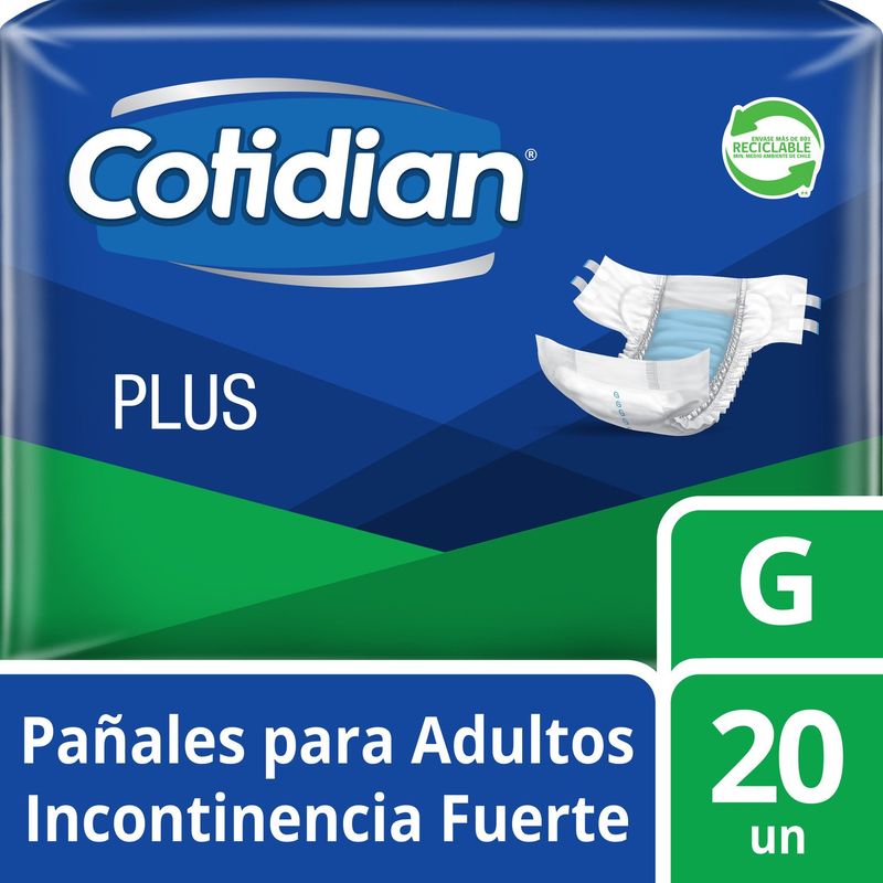 COTIDIAN - PANAL PLUS ADULTO COTIDIAN G/XG X 20 UND
