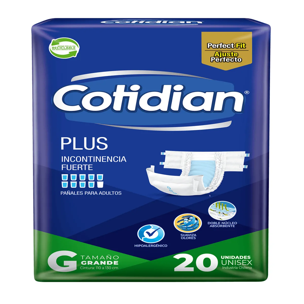 COTIDIAN - Pañal Adulto Plus G/XG