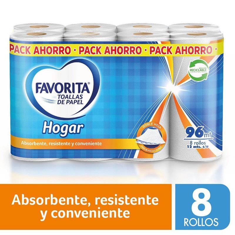 FAVORITA - TOALLA HOGAR FAVORITA 8 UND