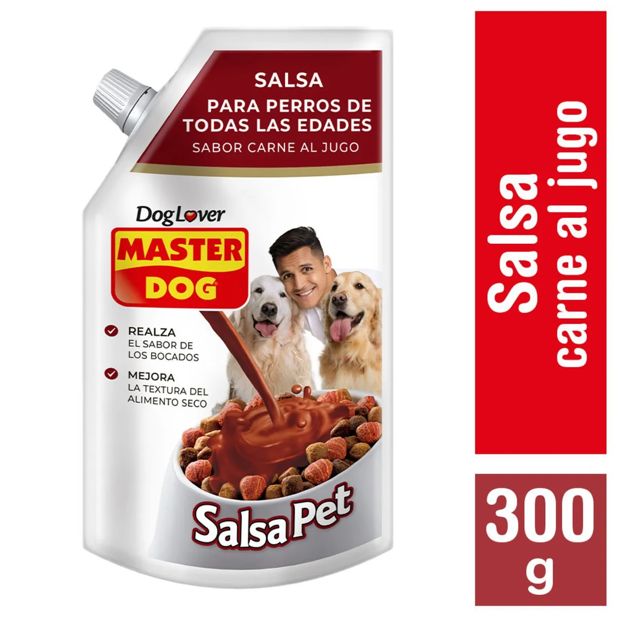 MASTER DOG - Alimento Húmedo Salsa para Perro Sabor Carne 300 g