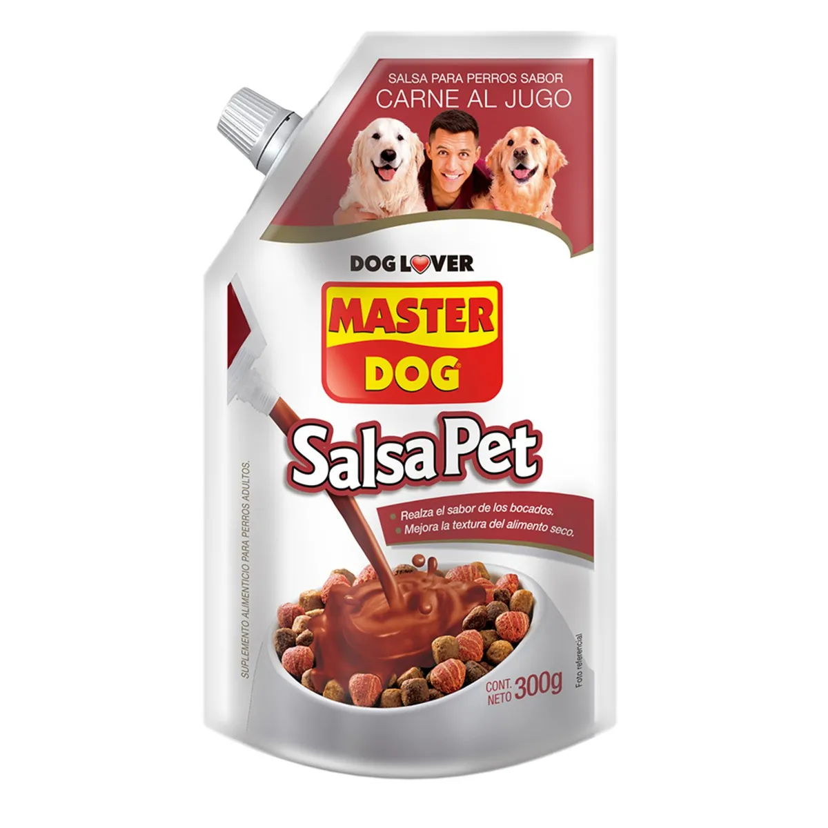 MASTER DOG - Alimento Húmedo Salsa para Perro Sabor Carne 300 g