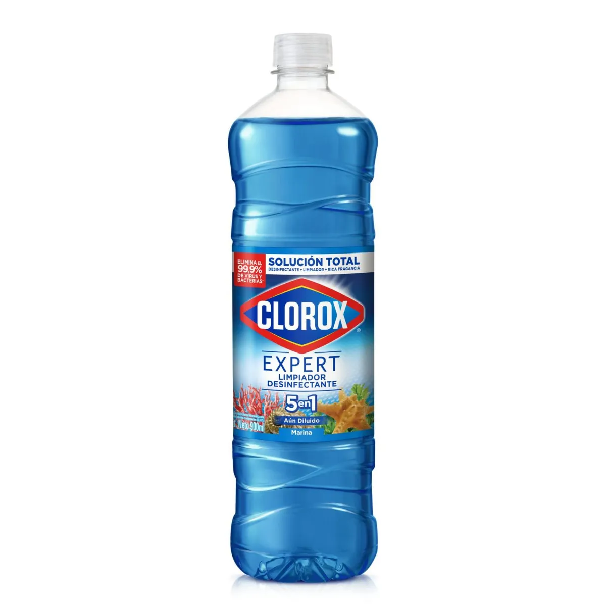 CLOROX - Limpiador Desinfectante Clorox Marina Botella 900 ml