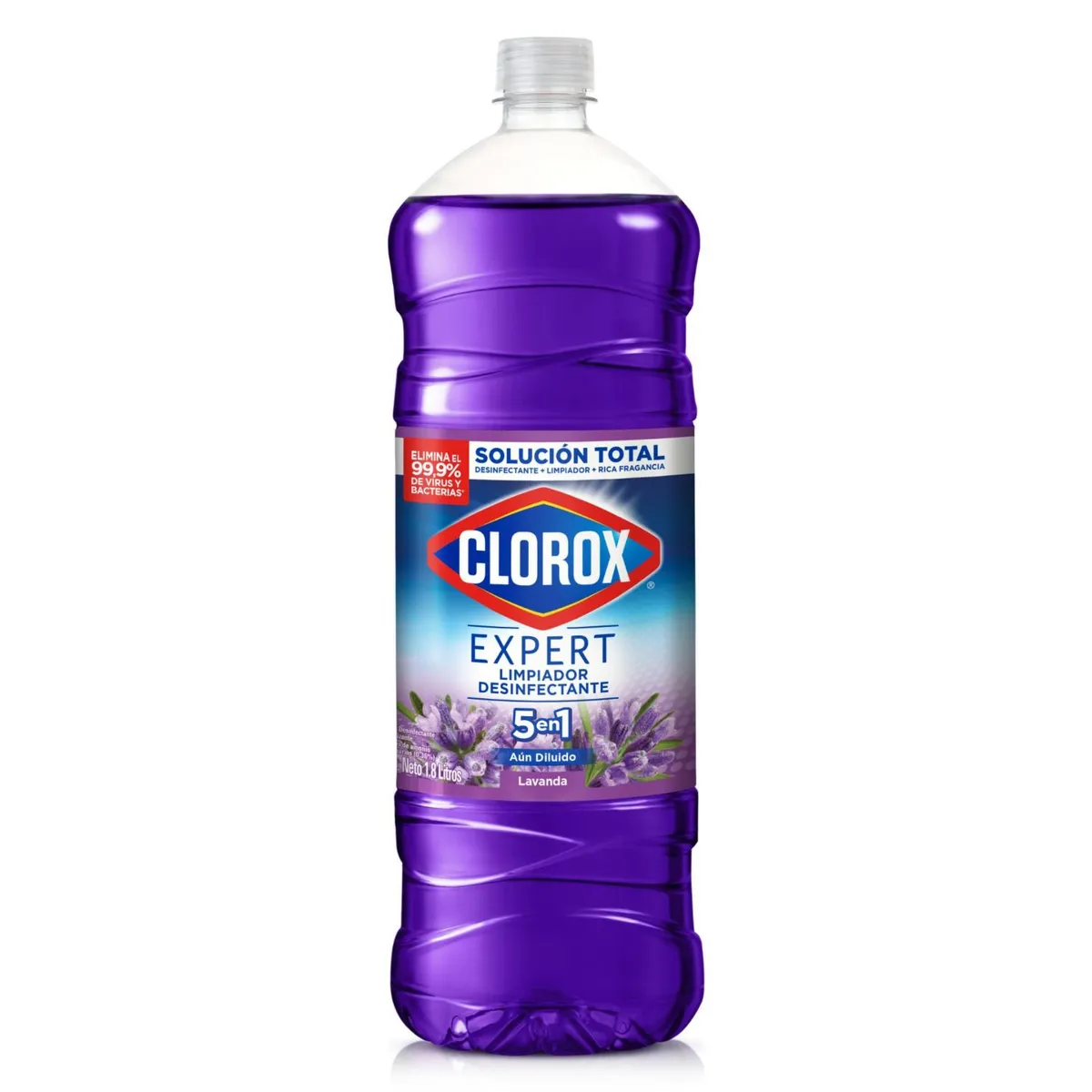 CLOROX - Limpiador Desinfectante Clorox Lavanda Botella 1.8 Lts
