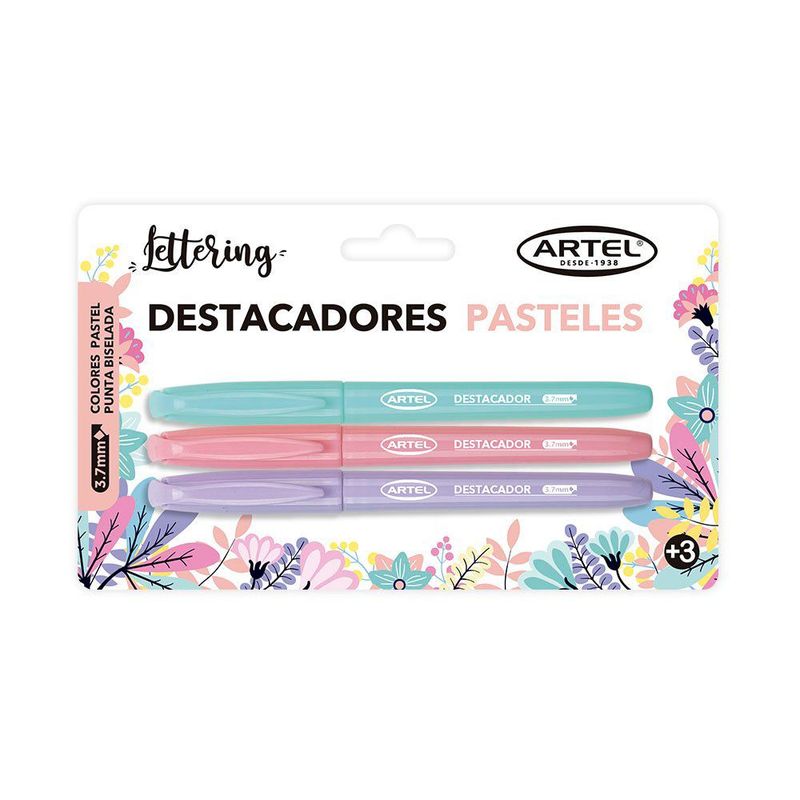 ARTEL - Bl Destacador Pastel X3